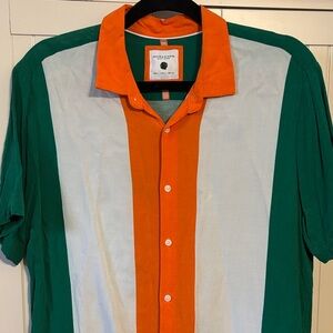Denim & Flower Green, Orange Irish Flag shirt